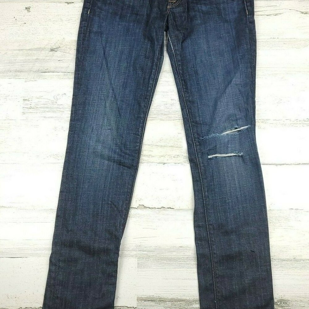 Hudson Colette Mid Rise Ankle Skinny Jeans Women’s Size 26 Distressed Stretch - Picture 2 of 12